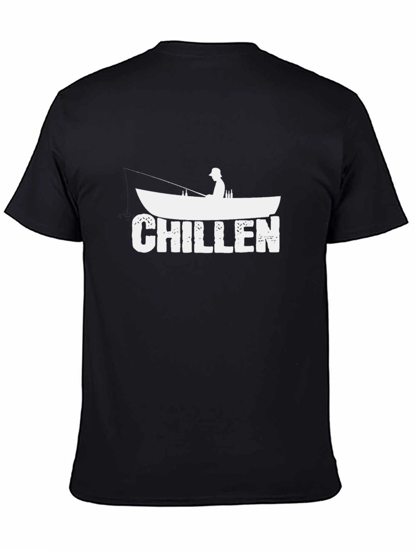 Chillen Fishing Boat Graphic T-Shirt - Relax in Style