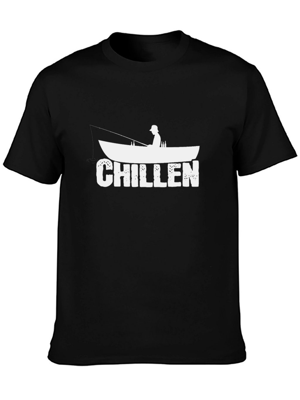 Chillen Fishing Boat Graphic T-Shirt - Relax in Style