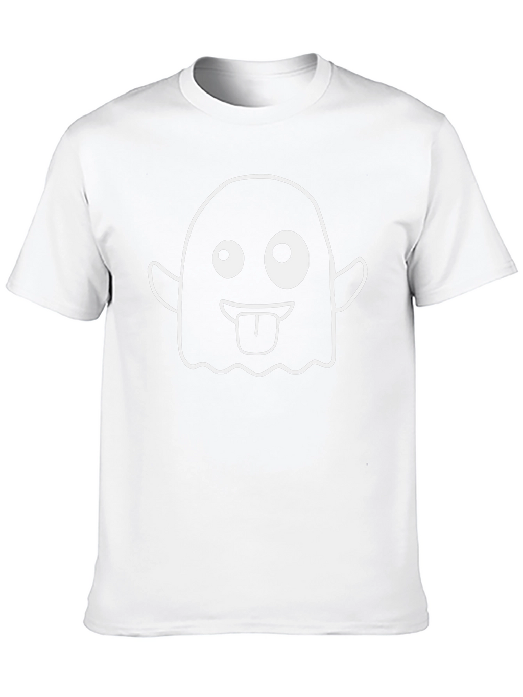 Funny Ghost Graphic Tee - Halloween Black T-Shirt