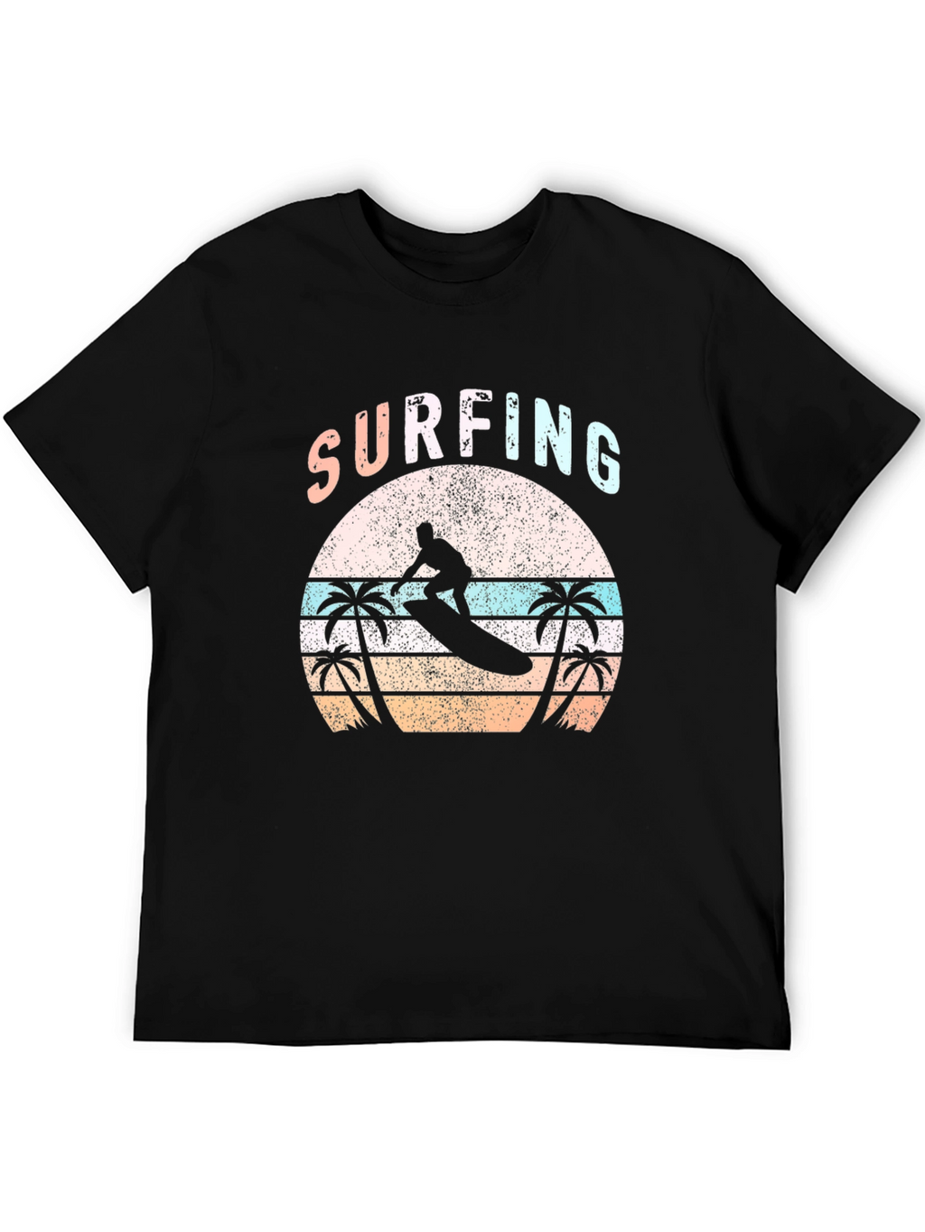 Surfing Graphic Tee - Retro Beach Vibes