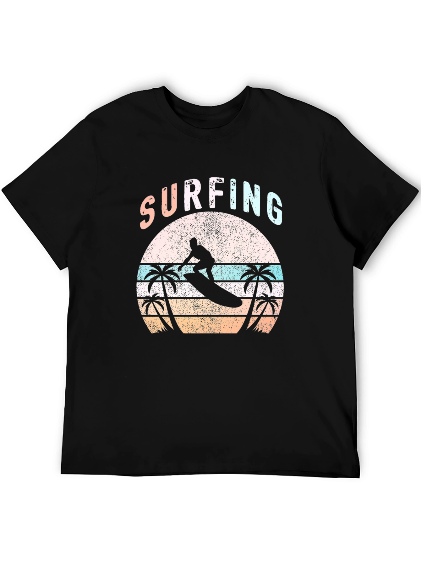 Surfing Graphic Tee - Retro Beach Vibes