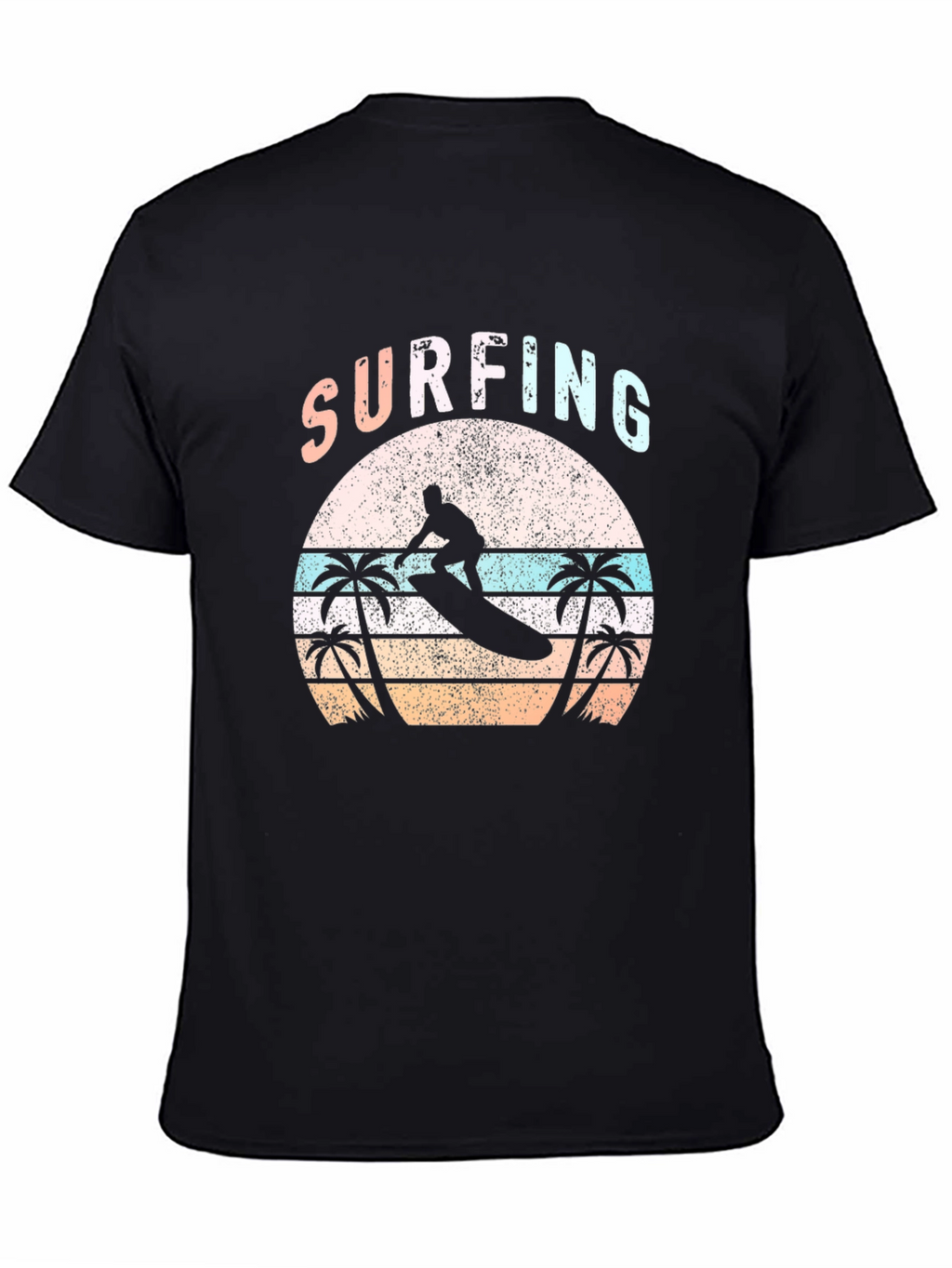 Surfing Graphic Tee - Retro Beach Vibes