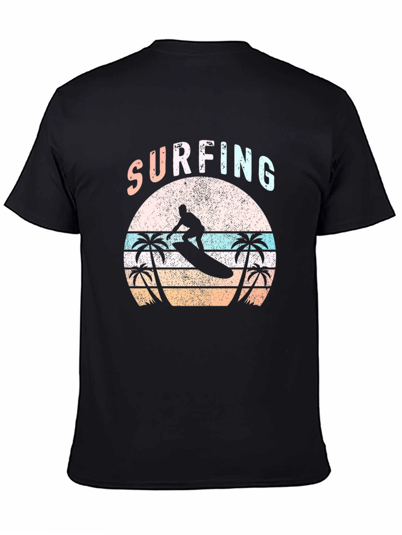 Surfing Graphic Tee - Retro Beach Vibes