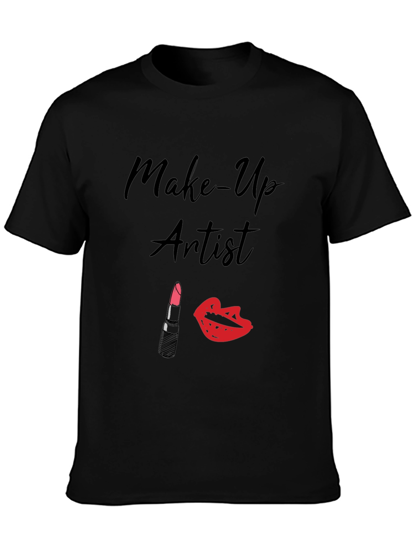 Make-Up Artist Graphic T-Shirt - Black