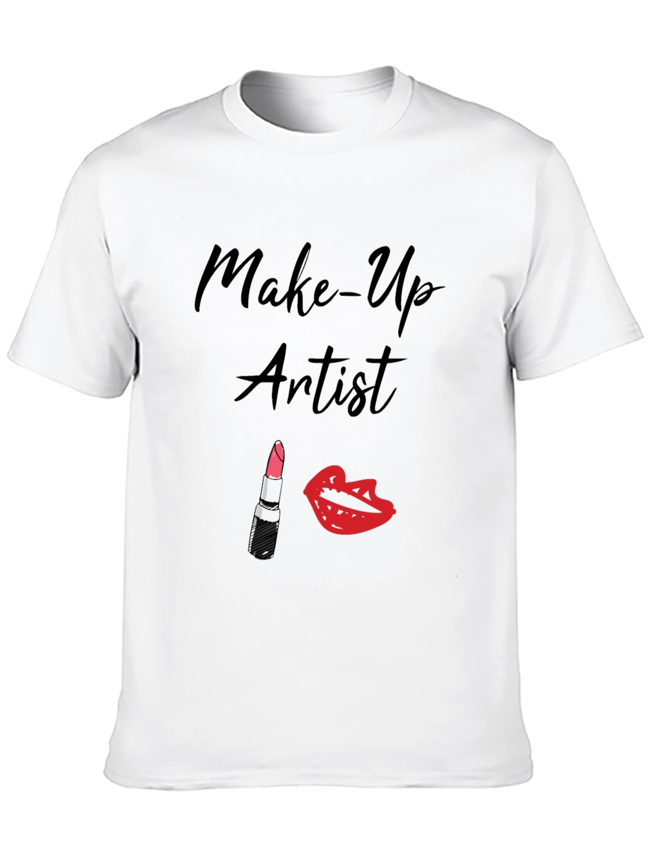 Make-Up Artist Graphic T-Shirt - Black