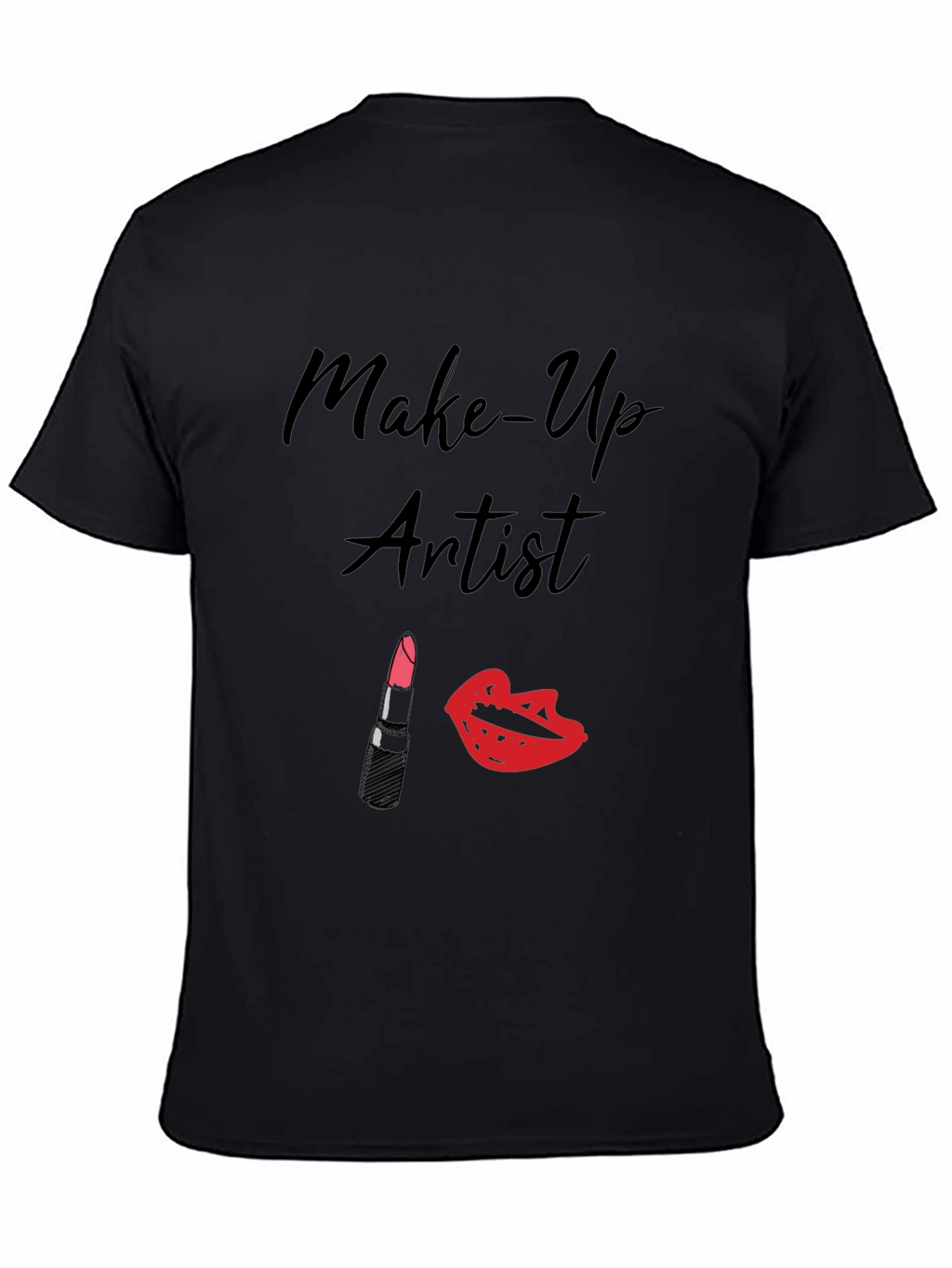 Make-Up Artist Graphic T-Shirt - Black