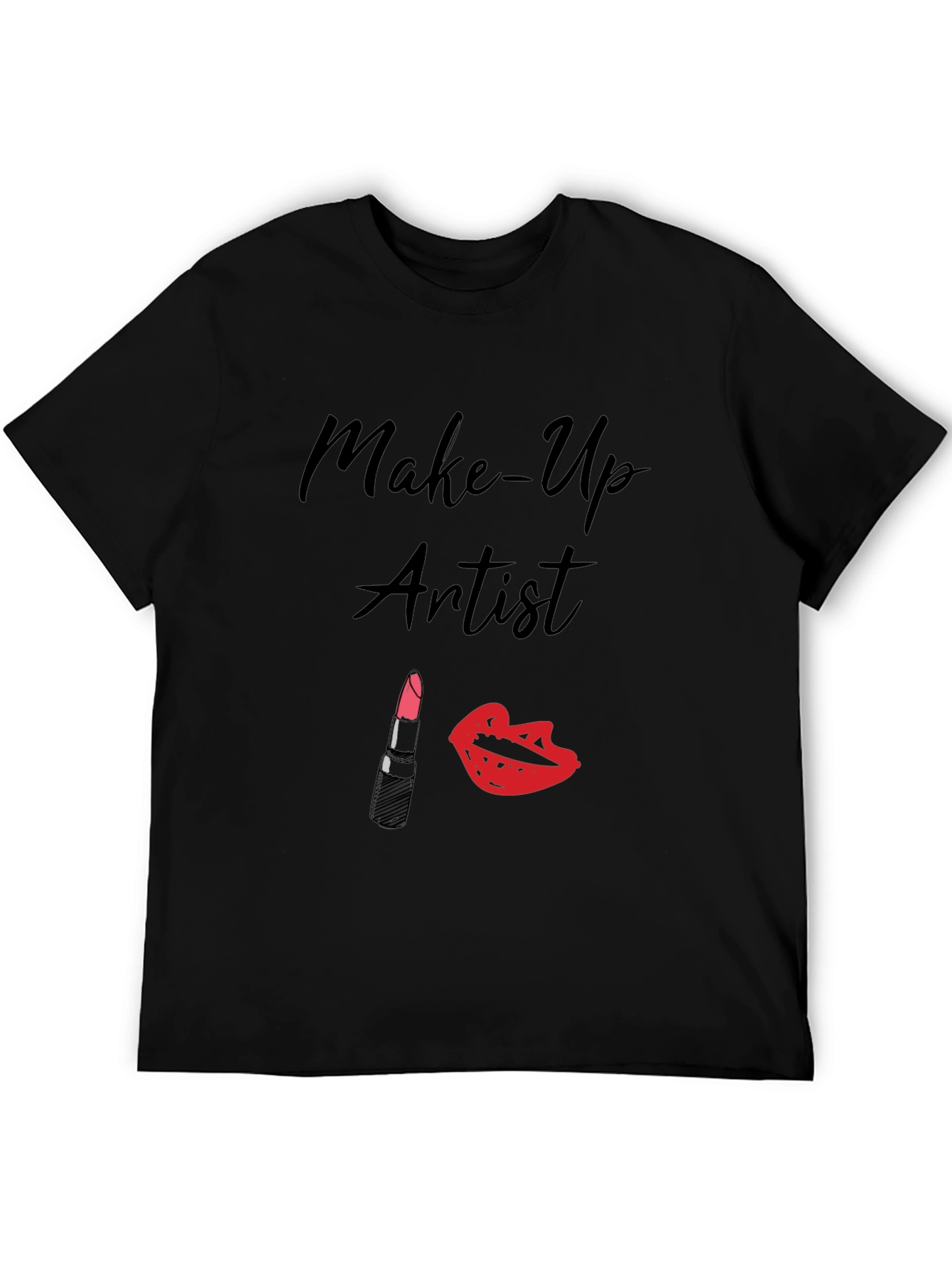 Make-Up Artist Graphic T-Shirt - Black