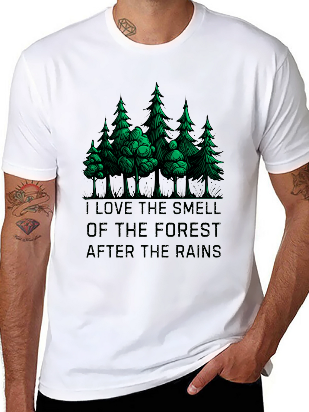 Forest Smell Graphic Tee - Nature Lovers T-Shirt
