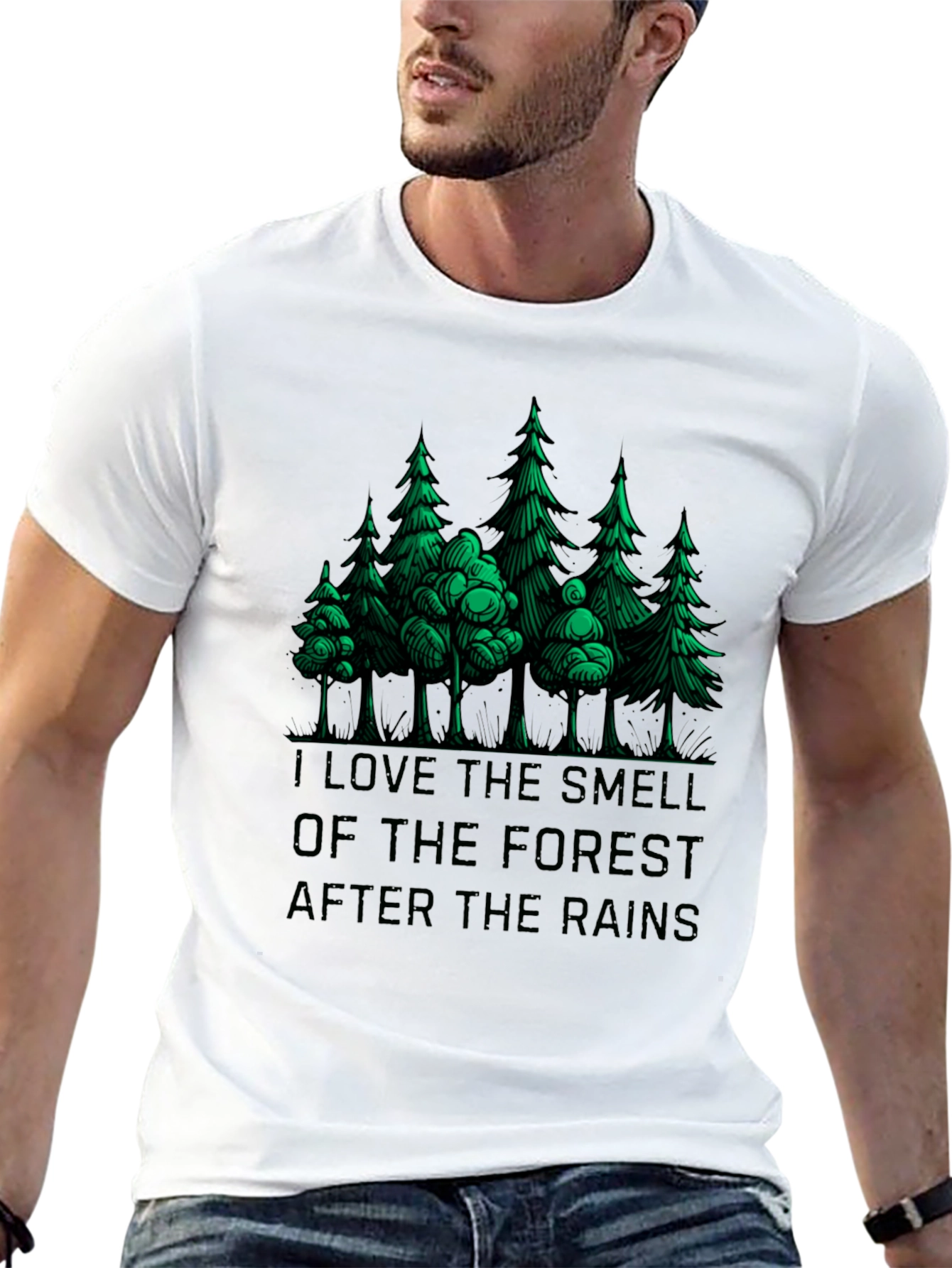 Forest Smell Graphic Tee - Nature Lovers T-Shirt