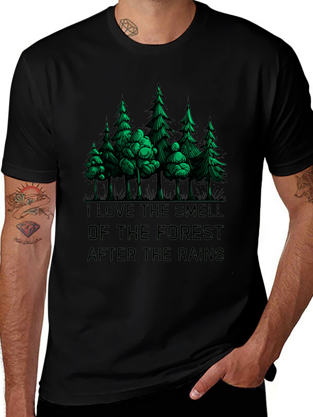 Forest Smell Graphic Tee - Nature Lovers T-Shirt