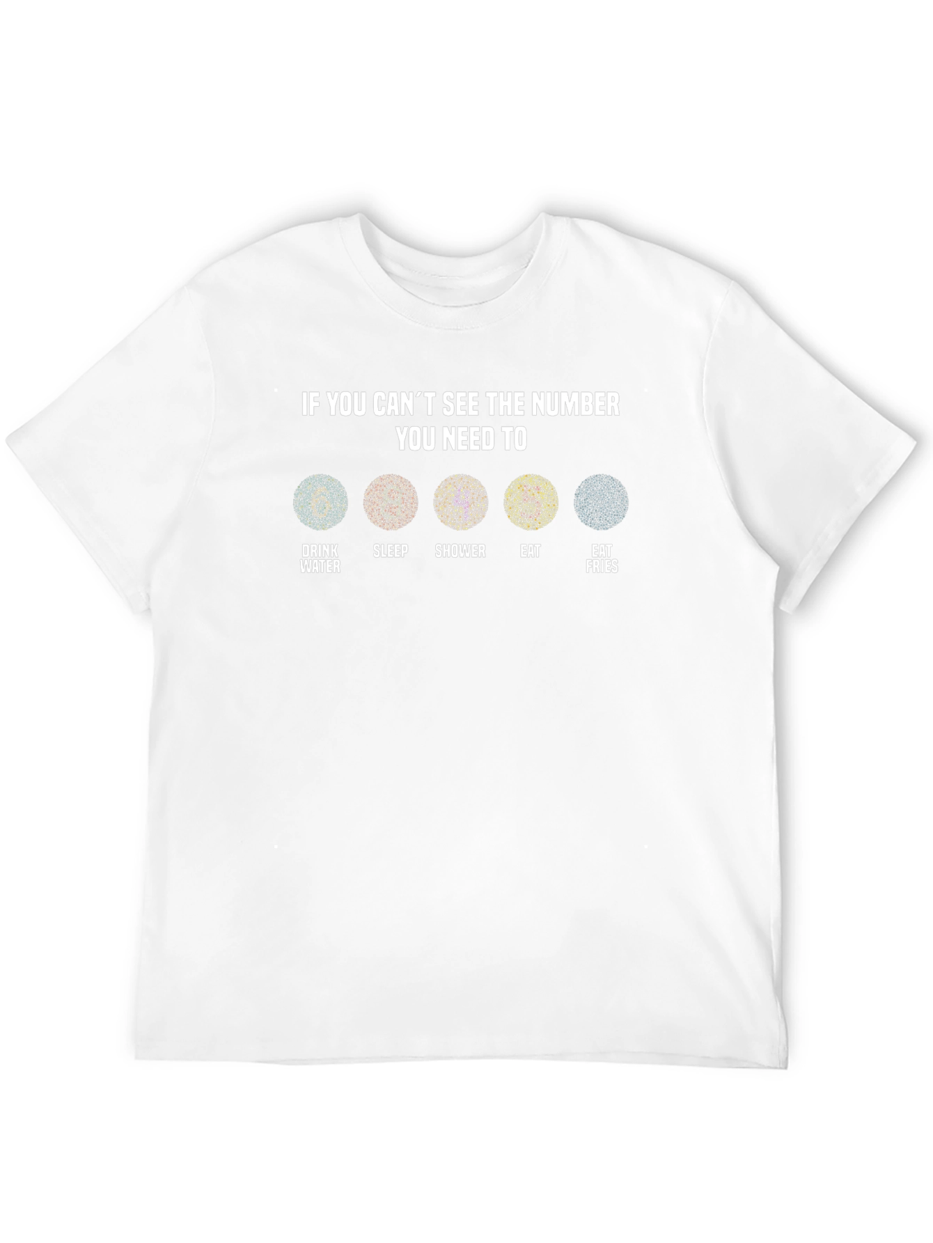 Funny Ishihara Test T-Shirt - If You Cant See The Number You Need To