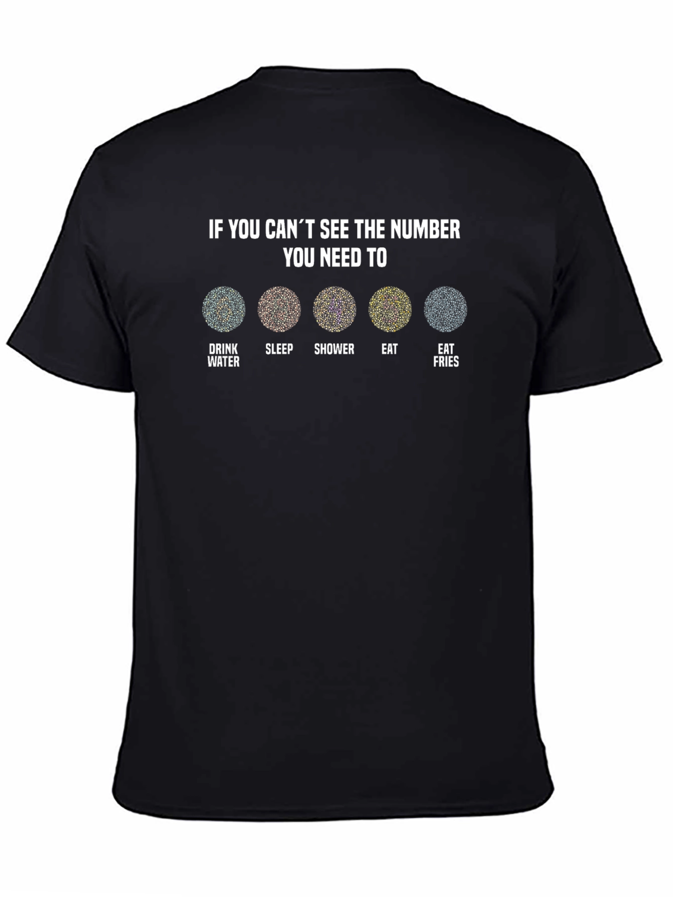 Funny Ishihara Test T-Shirt - If You Cant See The Number You Need To