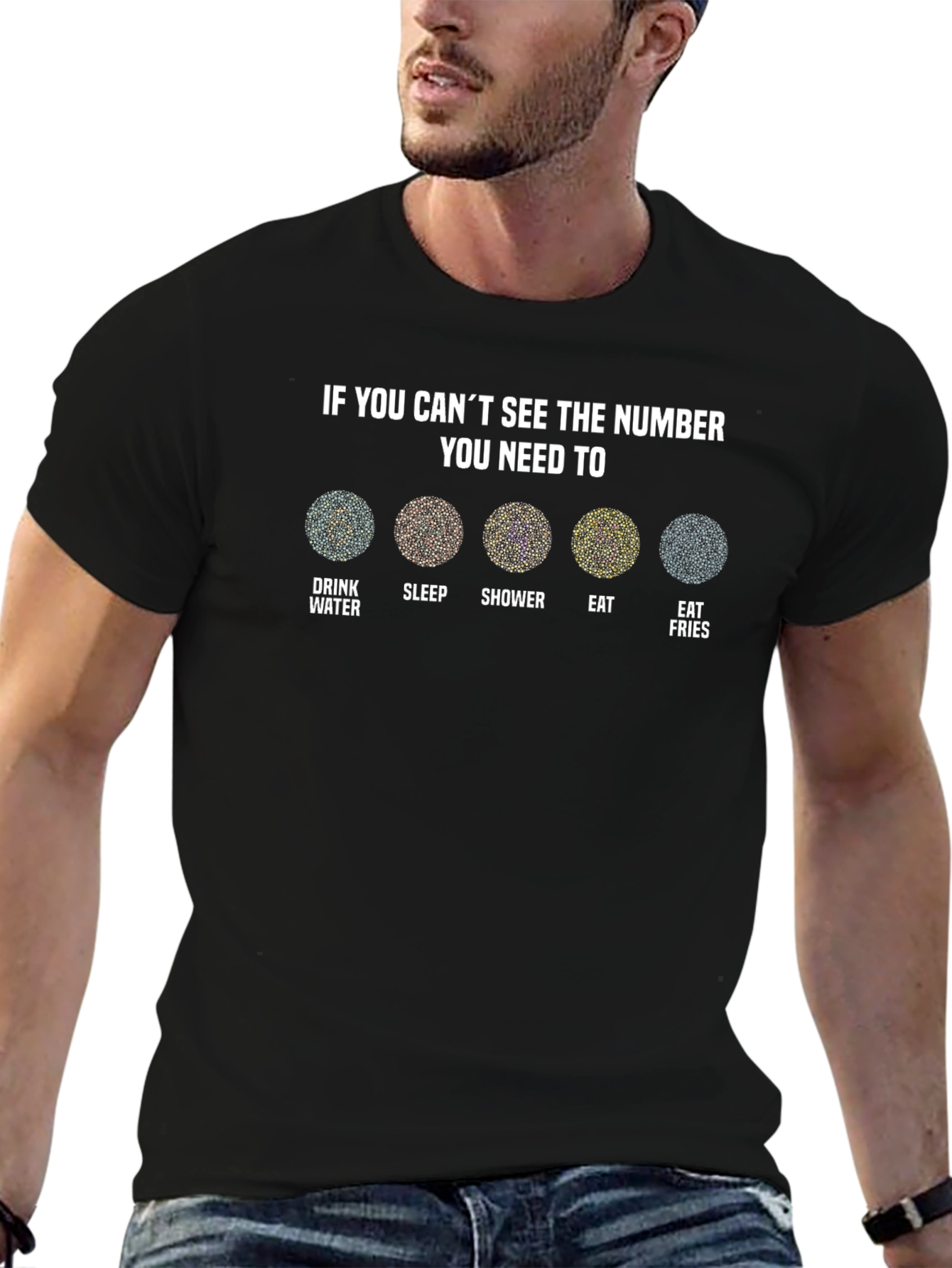 Funny Ishihara Test T-Shirt - If You Cant See The Number You Need To