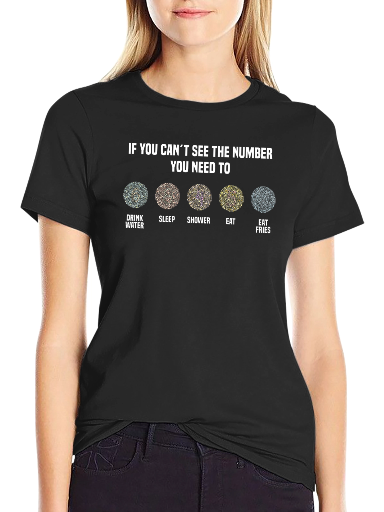 Funny Ishihara Test T-Shirt - If You Cant See The Number You Need To