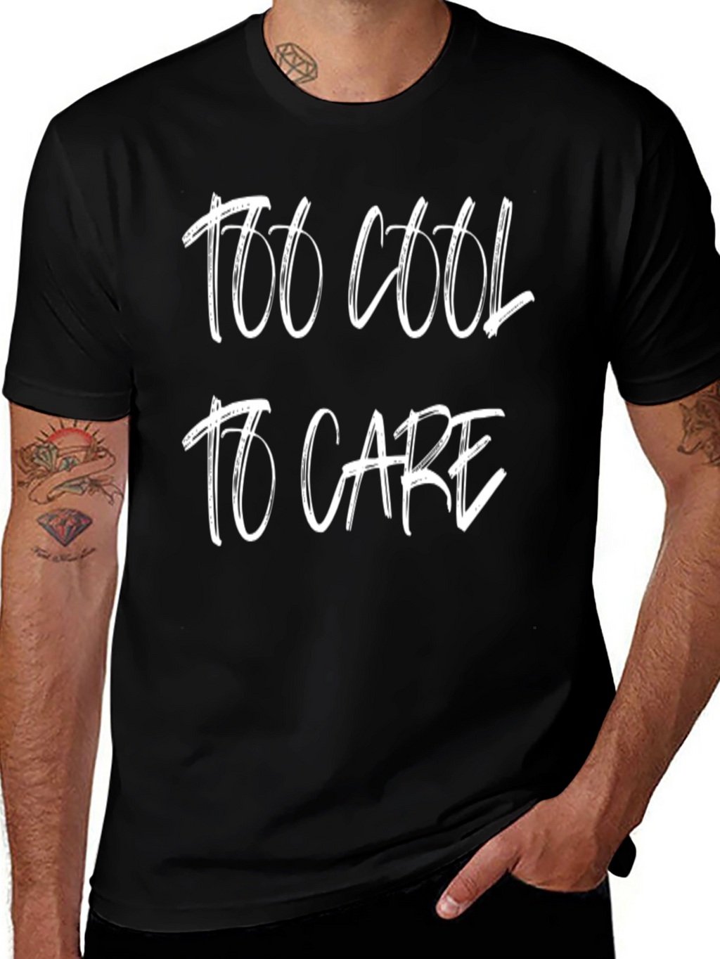 Too Cool to Care Graphic T-Shirt