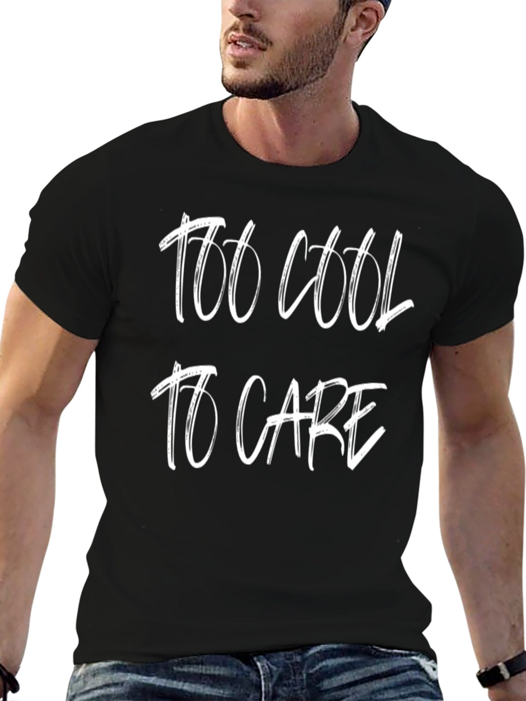 Too Cool to Care Graphic T-Shirt