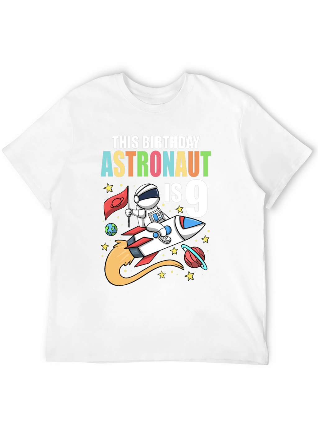 Astronaut 9th Birthday T-Shirt
