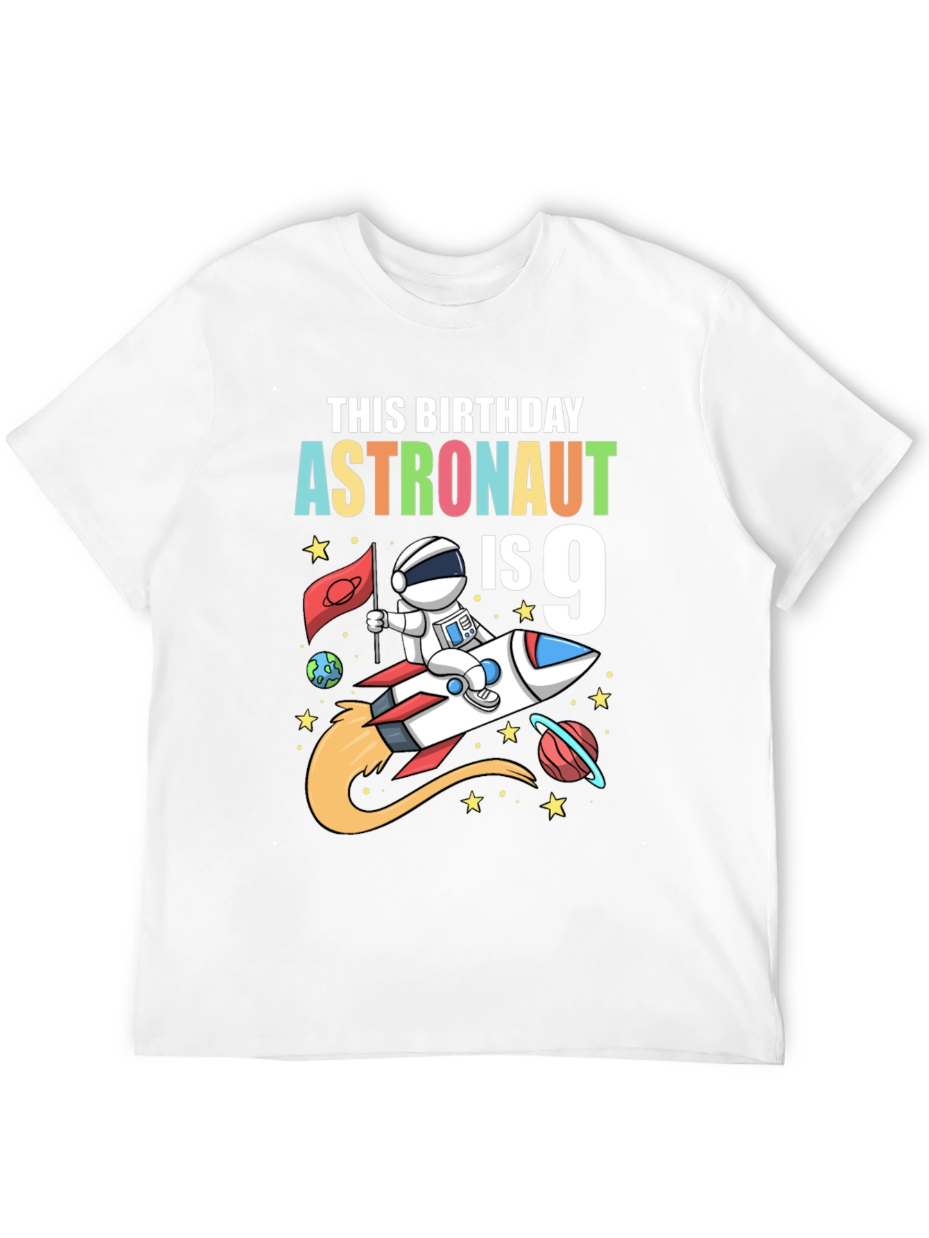Astronaut 9th Birthday T-Shirt