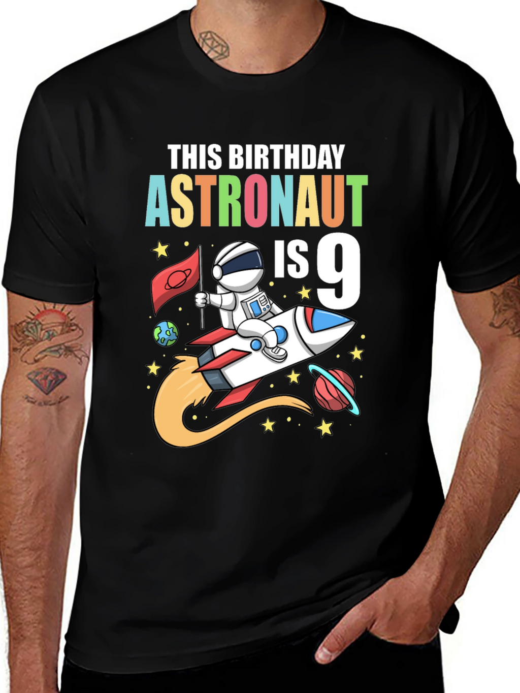 Astronaut 9th Birthday T-Shirt