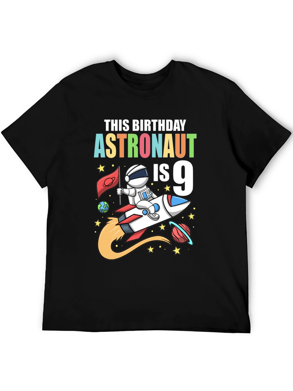 Astronaut 9th Birthday T-Shirt