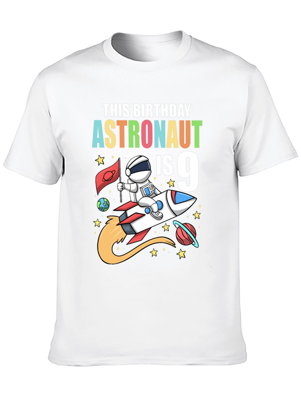 Astronaut 9th Birthday T-Shirt