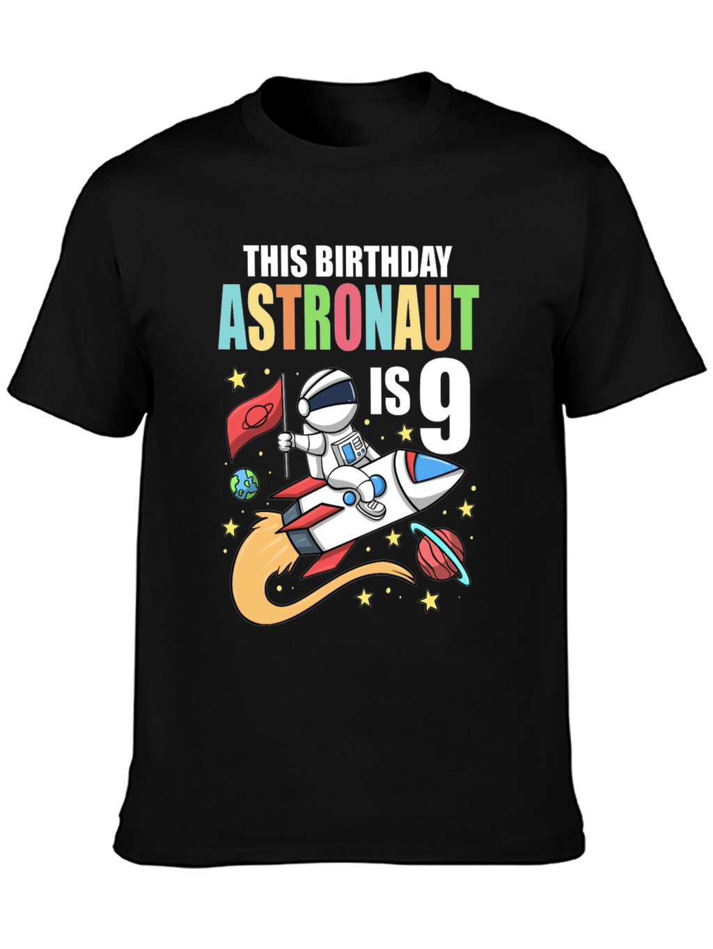Astronaut 9th Birthday T-Shirt