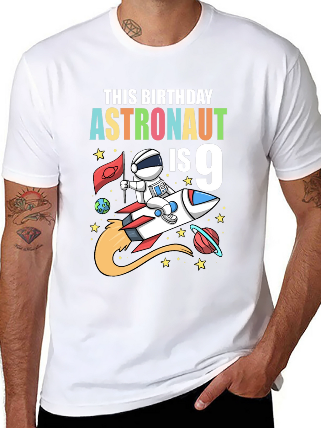 Astronaut 9th Birthday T-Shirt