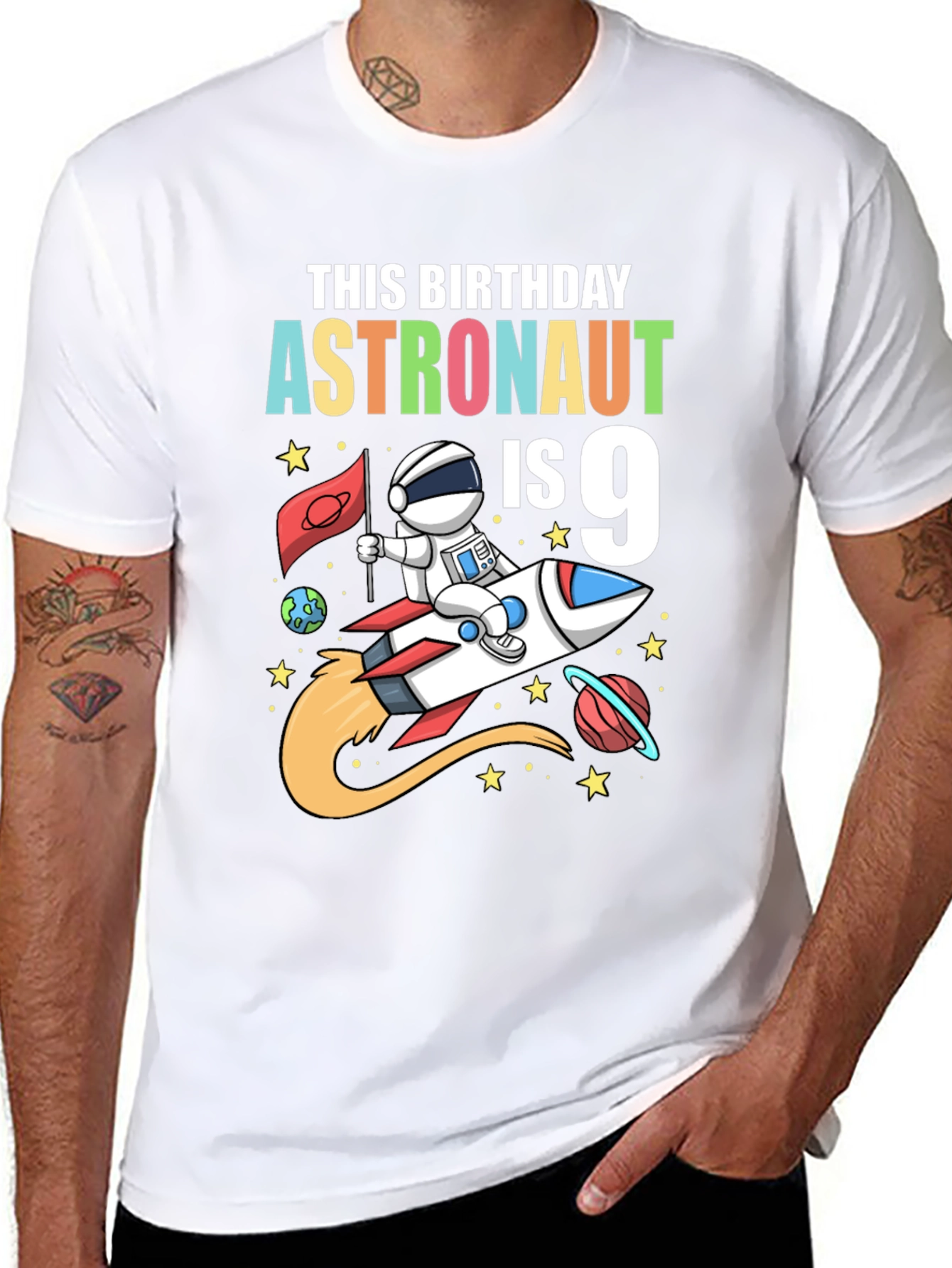 Astronaut 9th Birthday T-Shirt