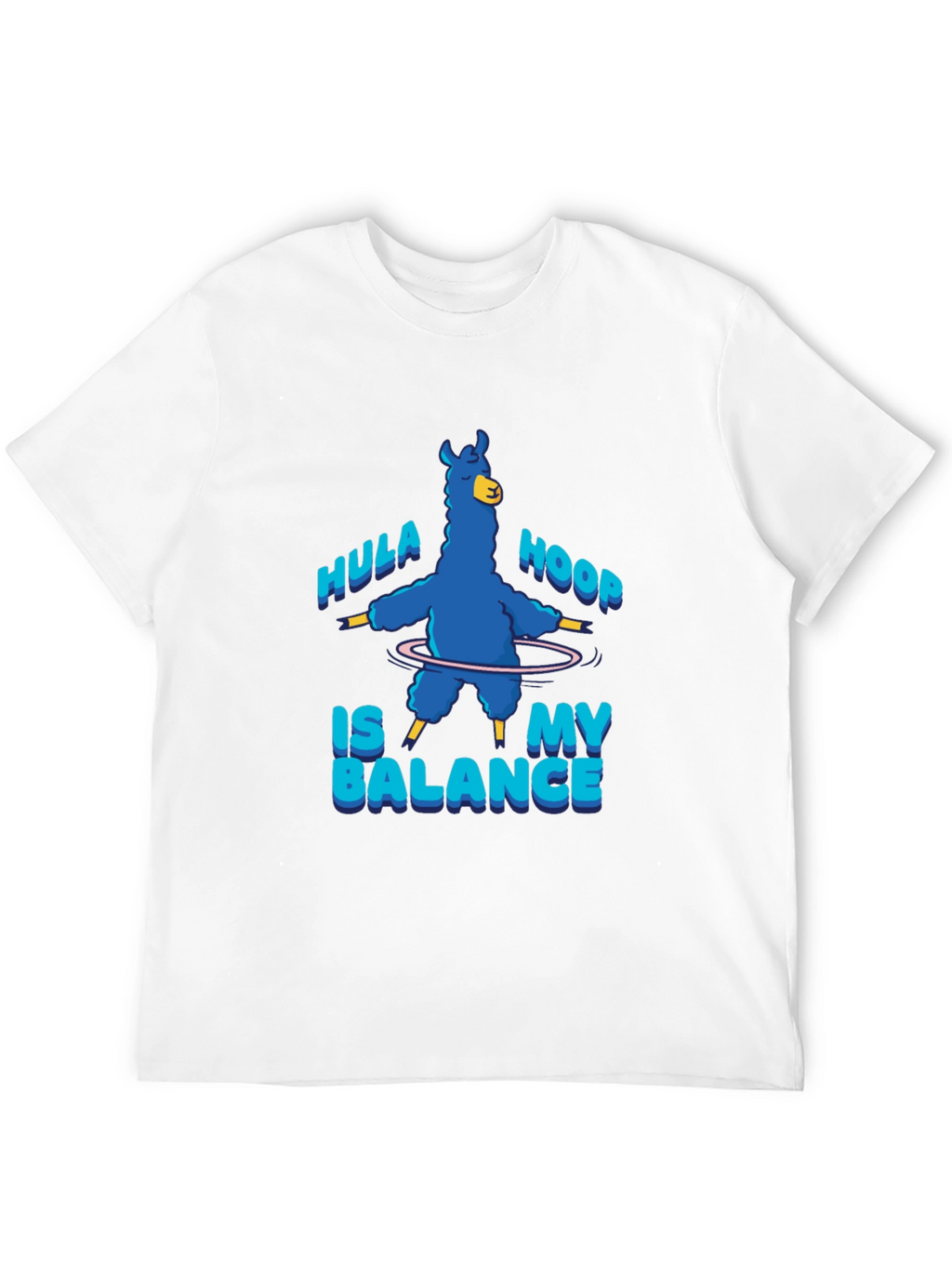 Hula Hoop Llama T-Shirt - Balance in Style