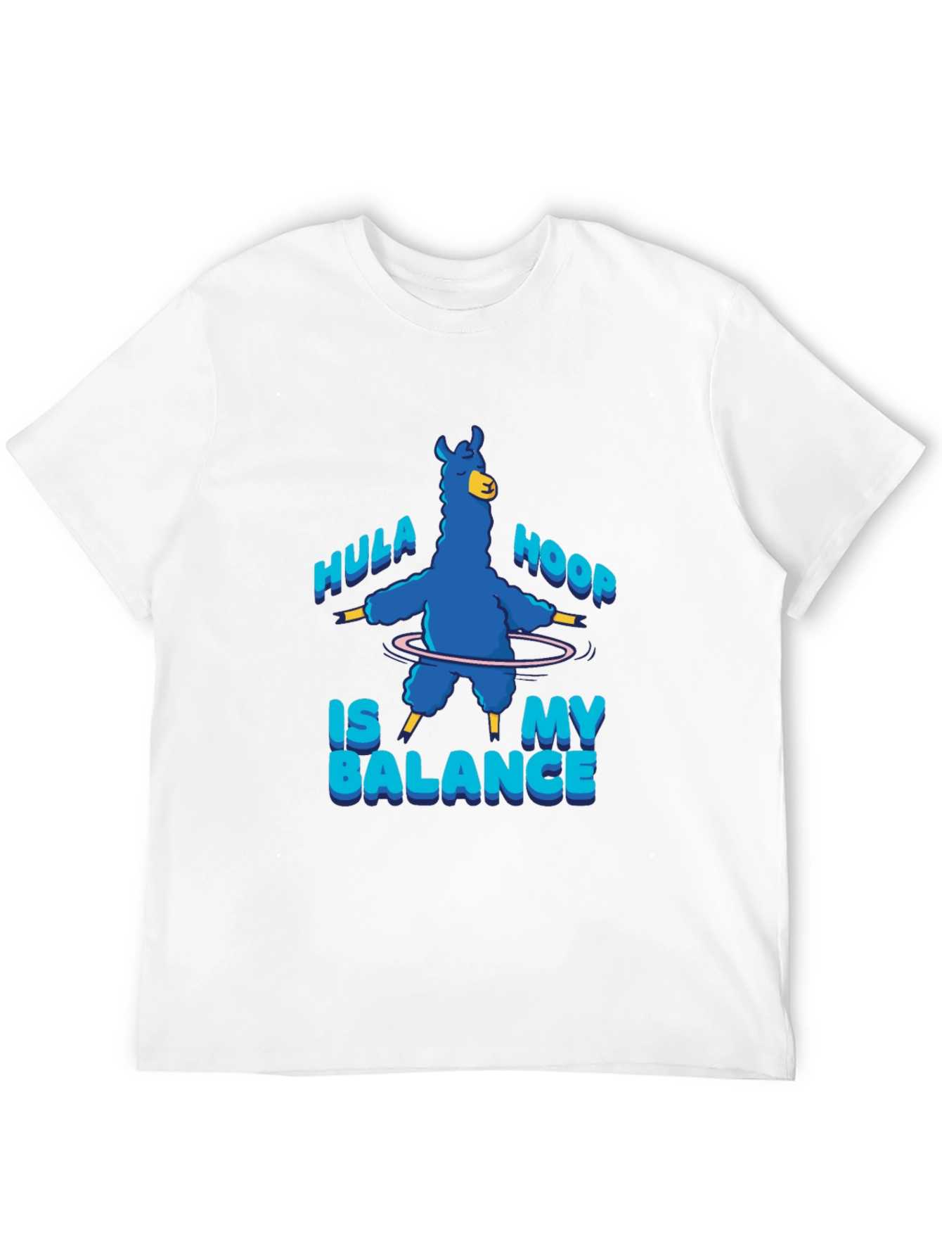 Hula Hoop Llama T-Shirt - Balance in Style