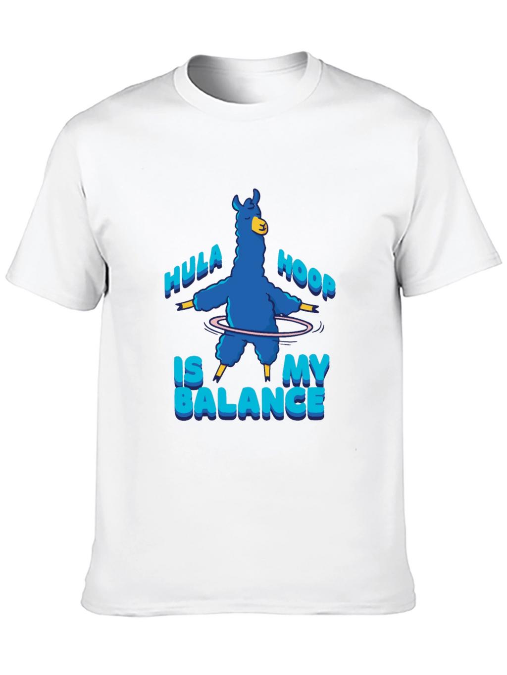 Hula Hoop Llama T-Shirt - Balance in Style