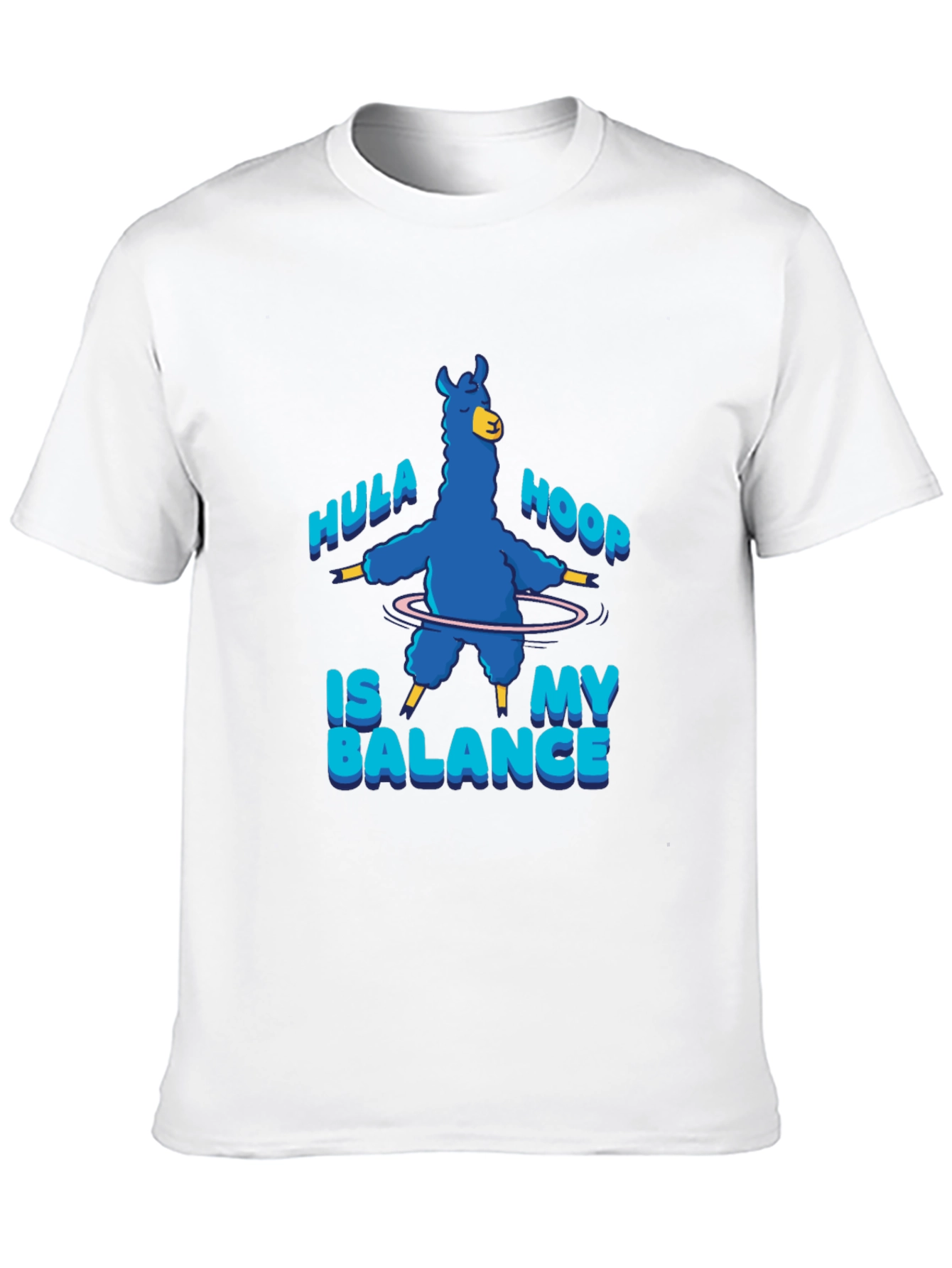 Hula Hoop Llama T-Shirt - Balance in Style