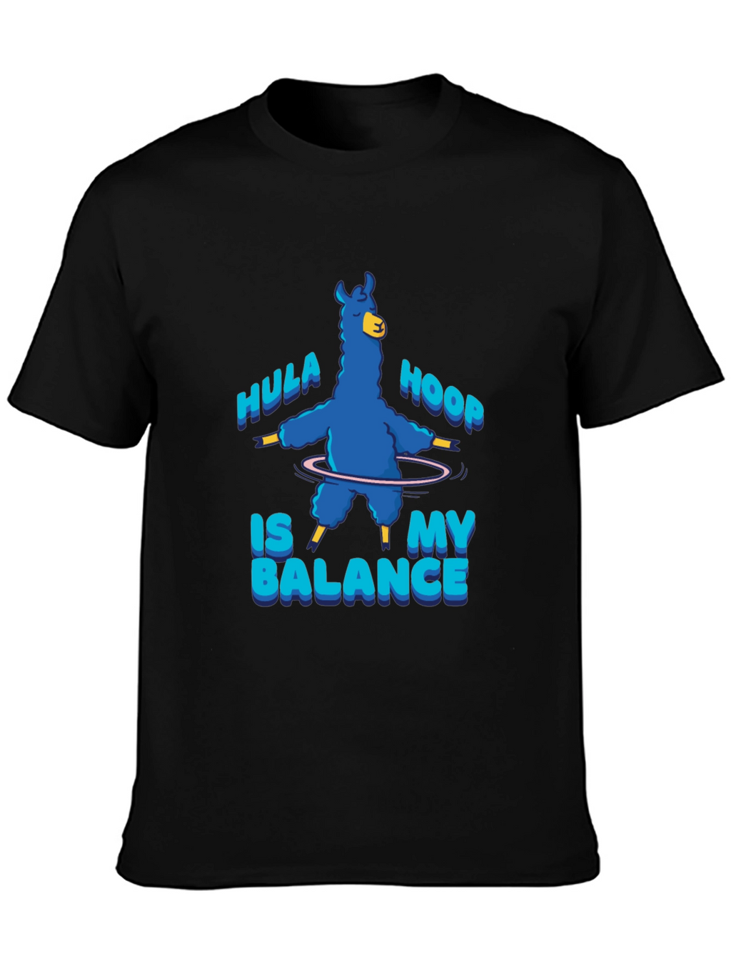 Hula Hoop Llama T-Shirt - Balance in Style