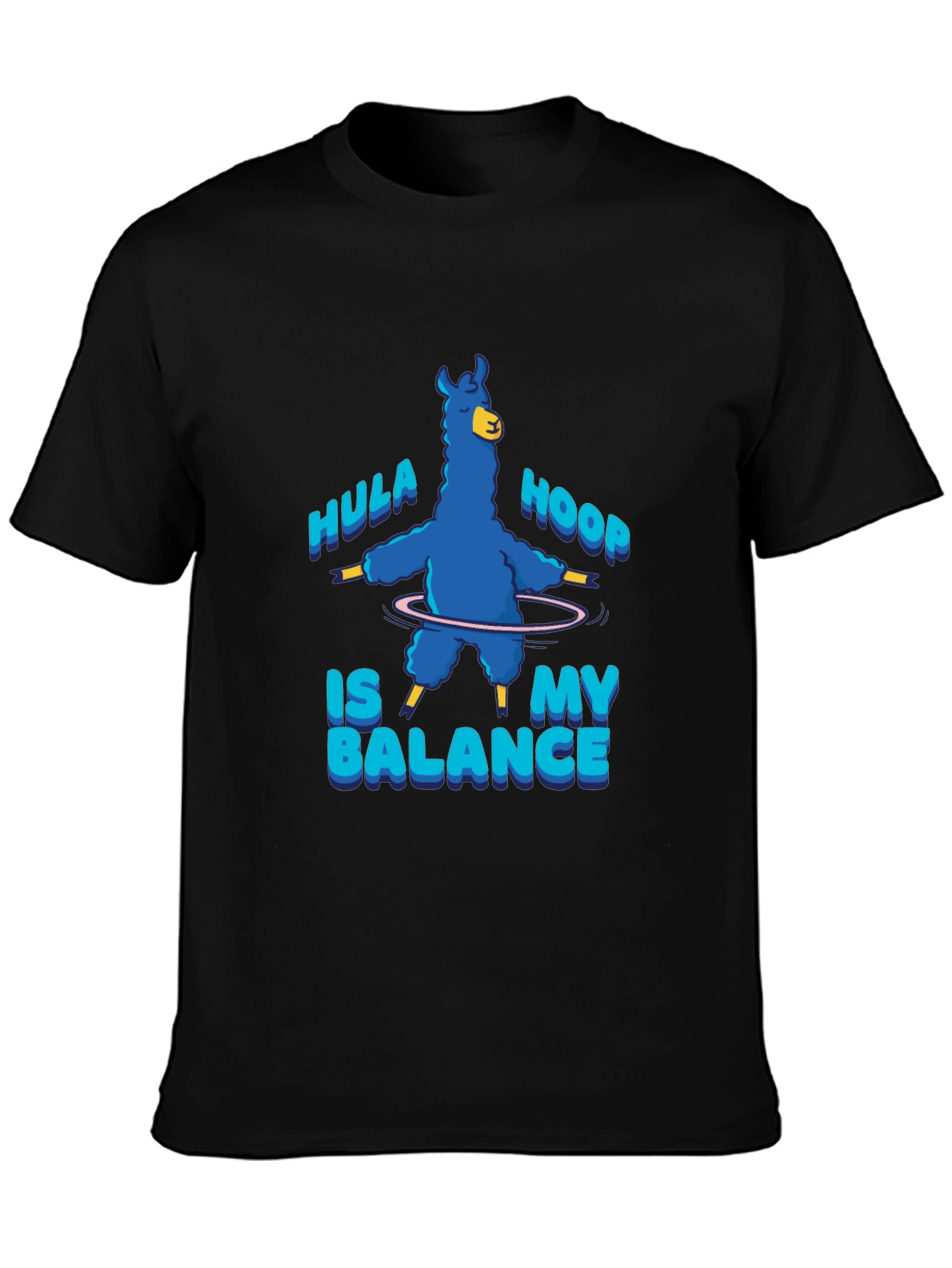 Hula Hoop Llama T-Shirt - Balance in Style