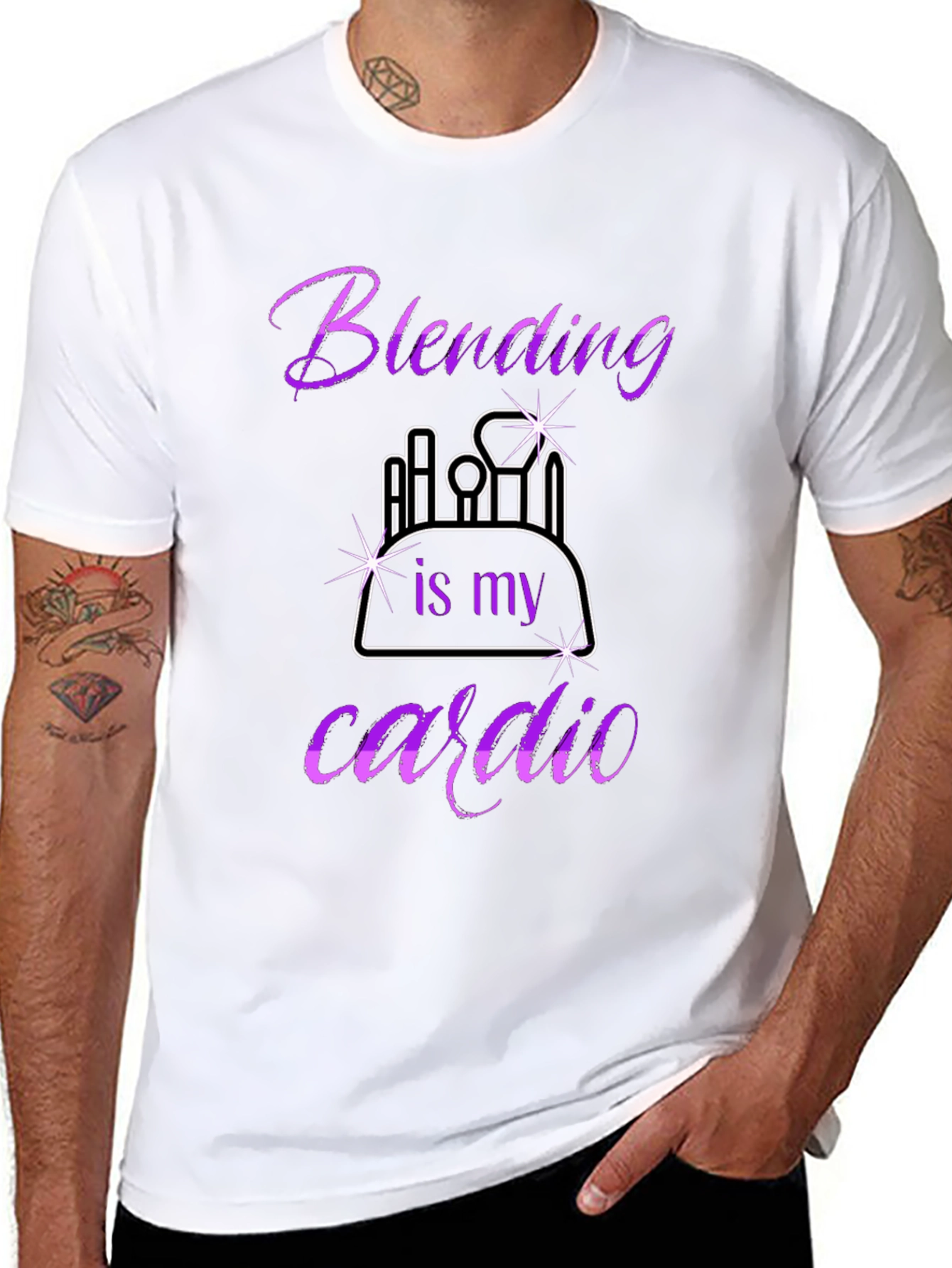 Blending is My Cardio Graphic T-Shirt