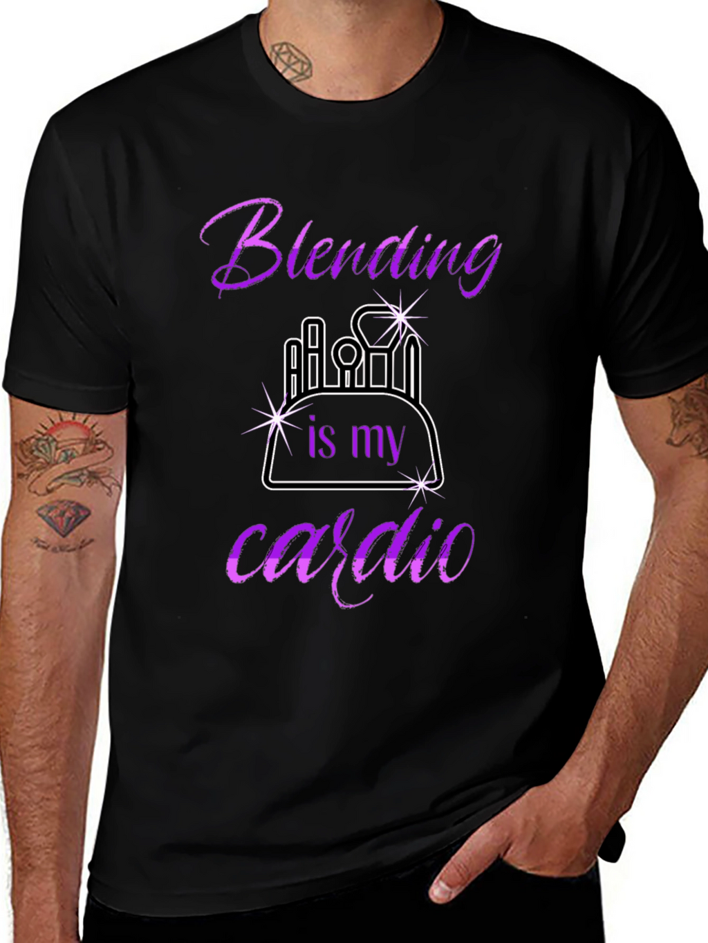 Blending is My Cardio Graphic T-Shirt