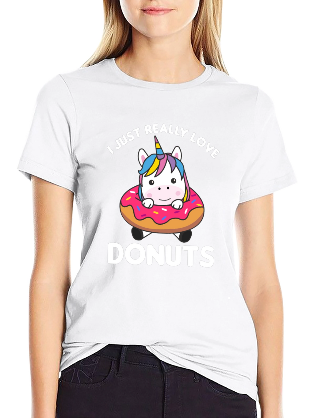 I Love Donuts Unicorn T-Shirt
