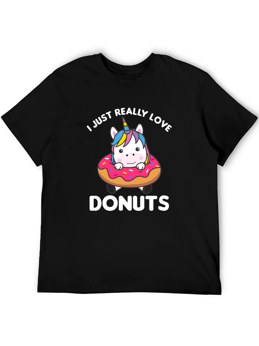 I Love Donuts Unicorn T-Shirt