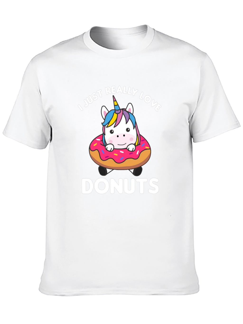 I Love Donuts Unicorn T-Shirt