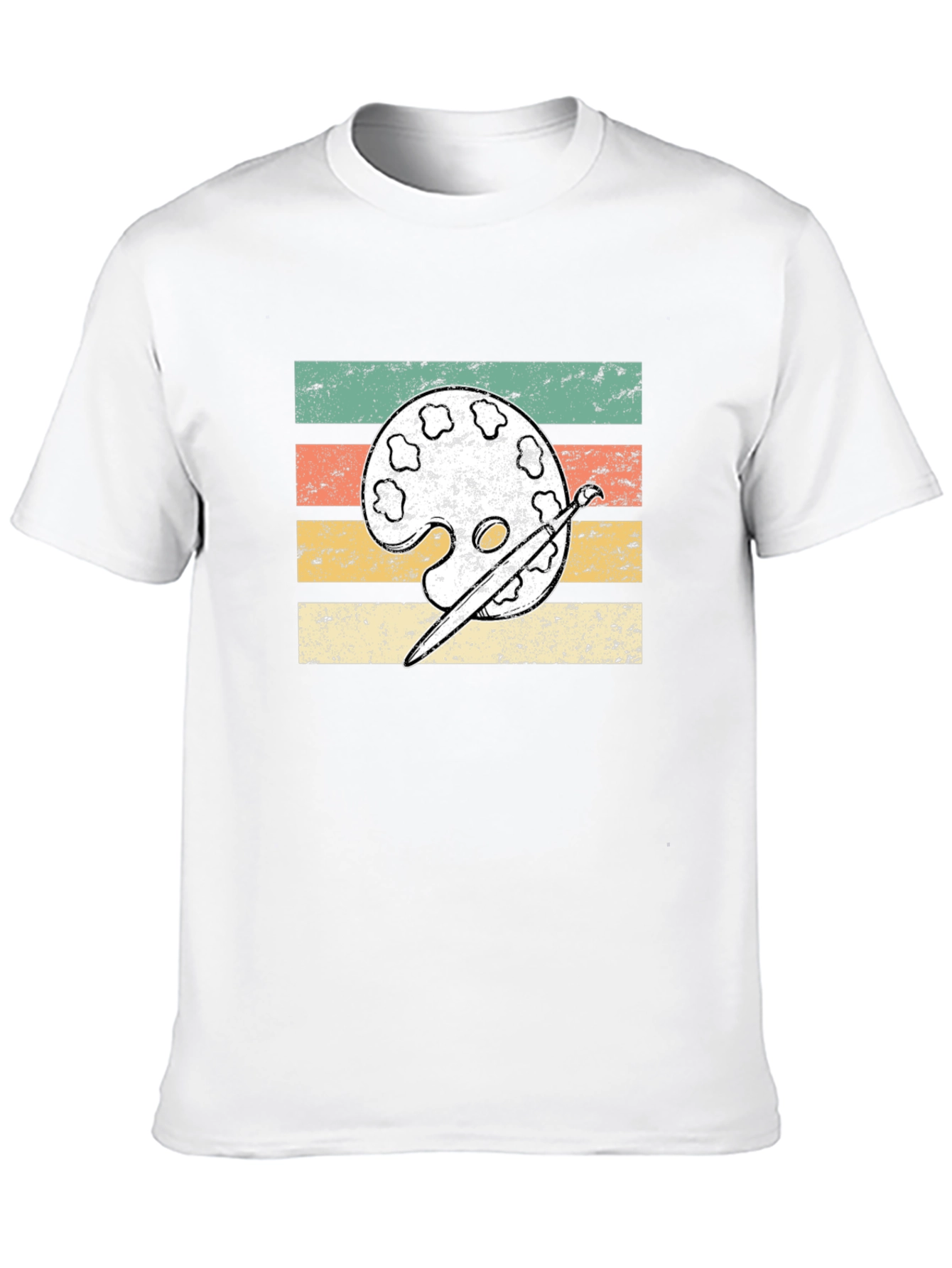 Artist Palette T-Shirt - Vintage Style Art Tee