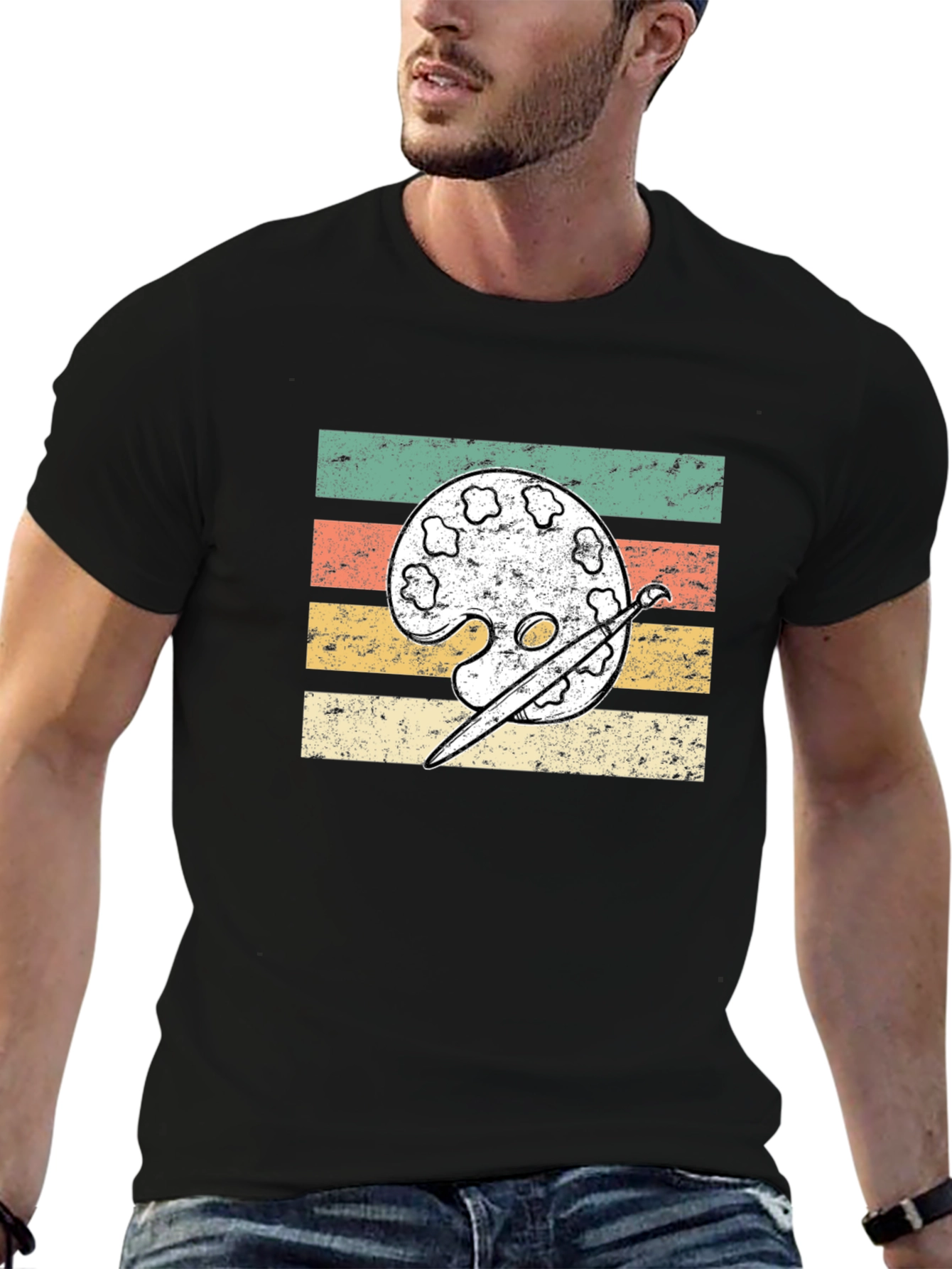 Artist Palette T-Shirt - Vintage Style Art Tee