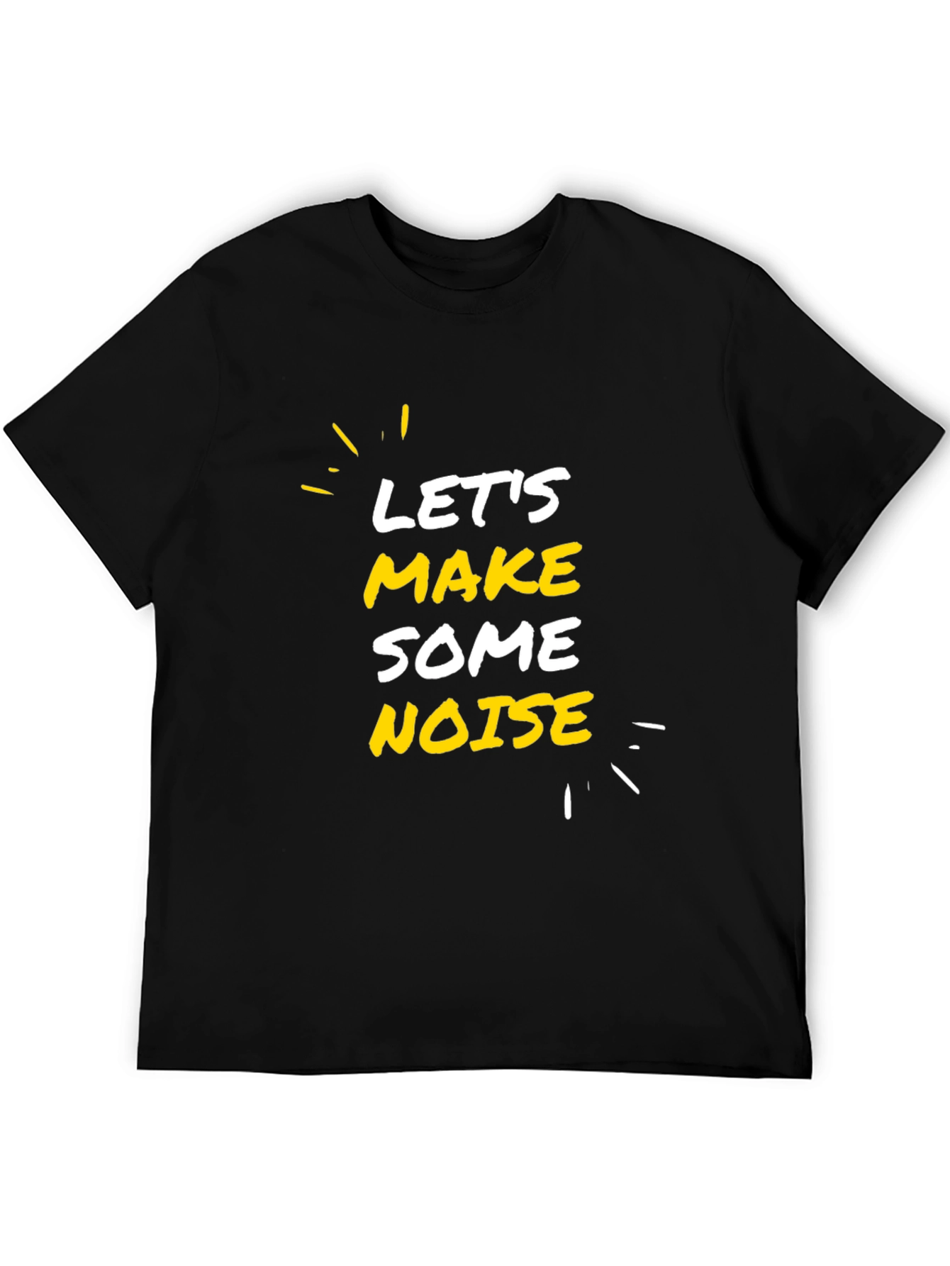 Lets Make Some Noise Black Graphic Tee
