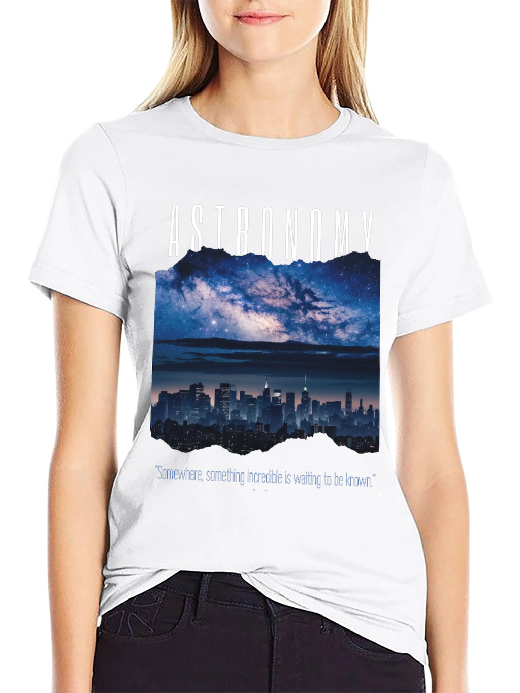 Astronomy Cityscape Graphic T-Shirt