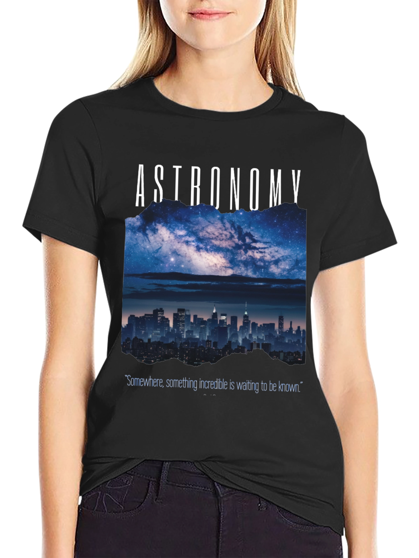 Astronomy Cityscape Graphic T-Shirt