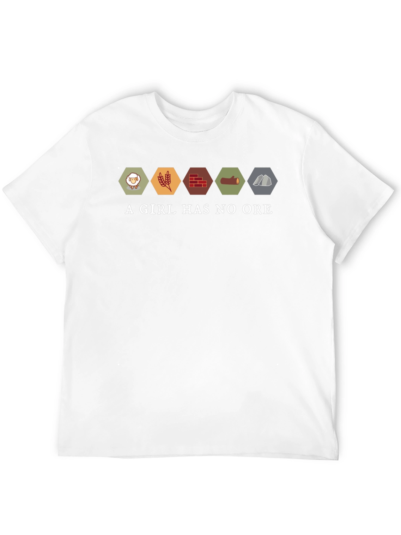 A Girl Has No Ore Graphic T-Shirt - Catan Funny Tee