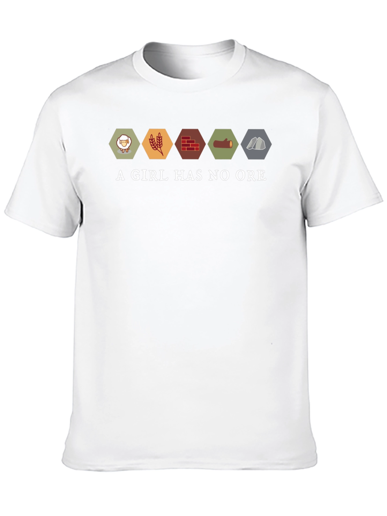 A Girl Has No Ore Graphic T-Shirt - Catan Funny Tee