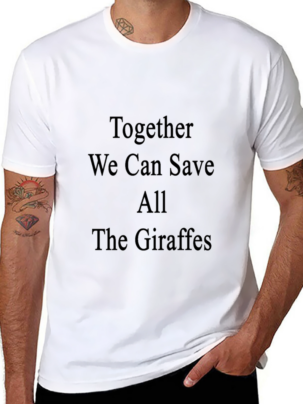 Save the Giraffes T-Shirt - Black