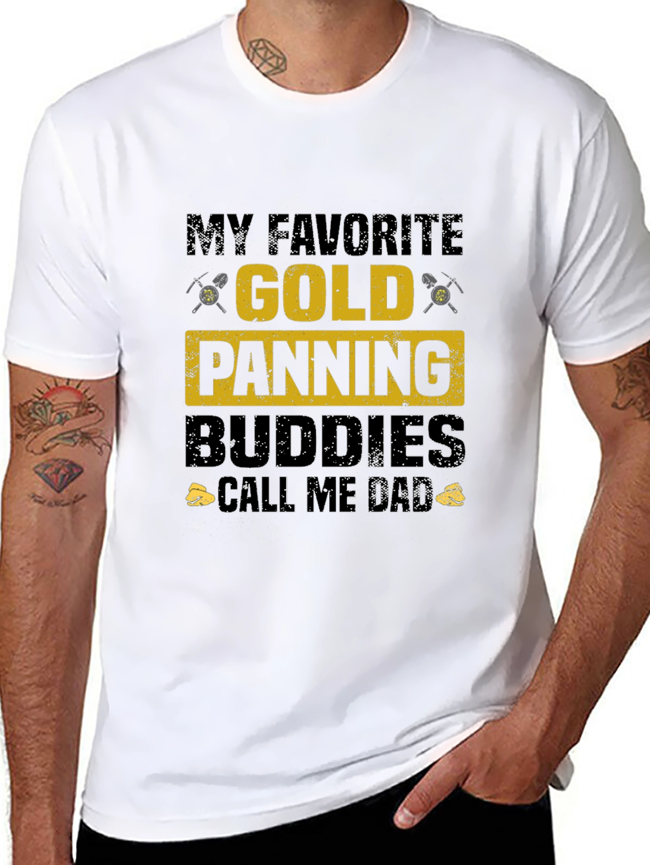 Gold Panning Buddies Dad T-Shirt
