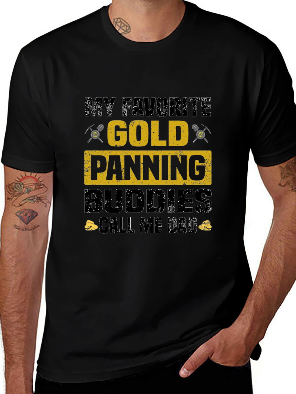 Gold Panning Buddies Dad T-Shirt