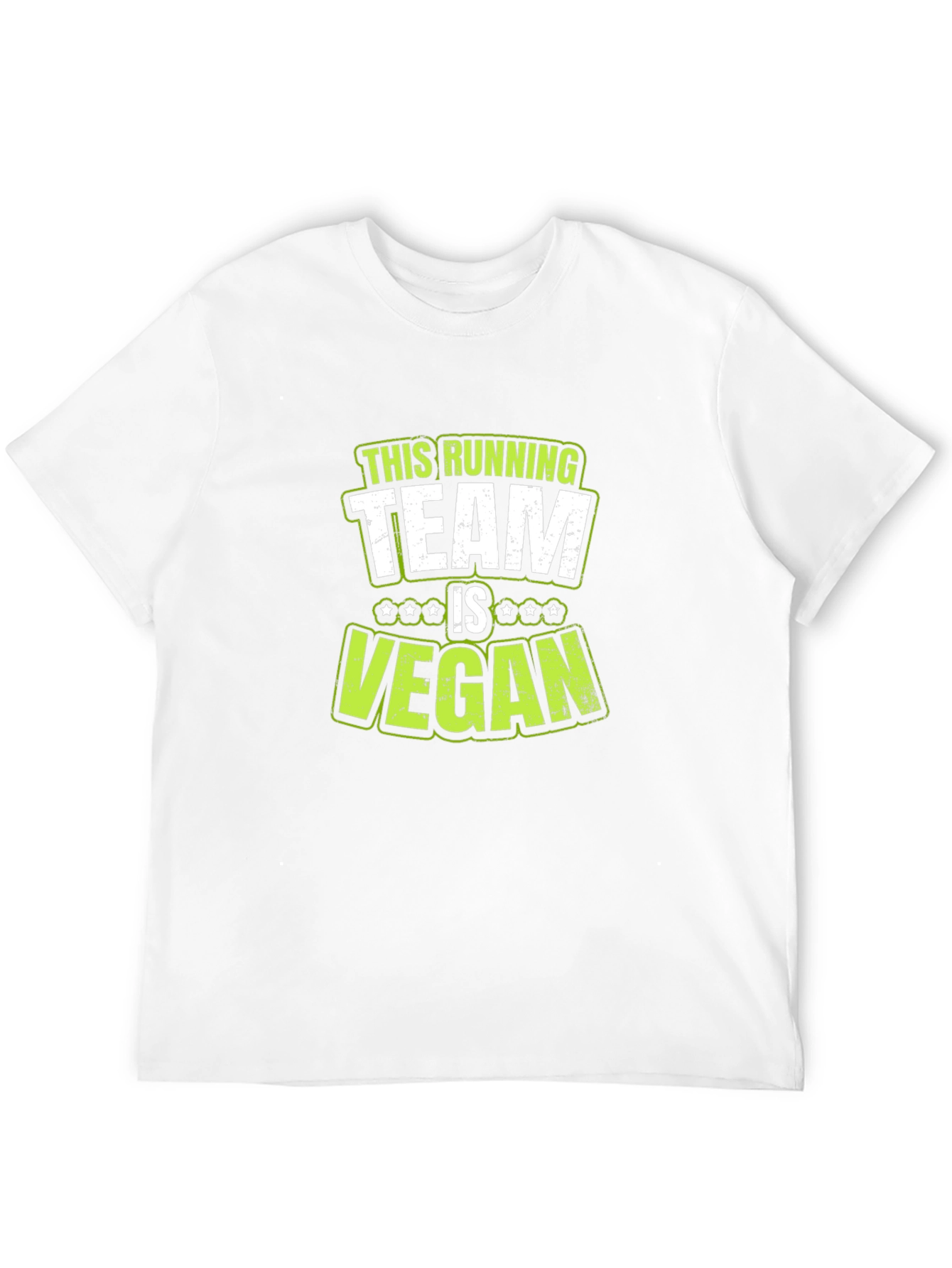 Vegan Running Team T-Shirt - Black Cotton Tee